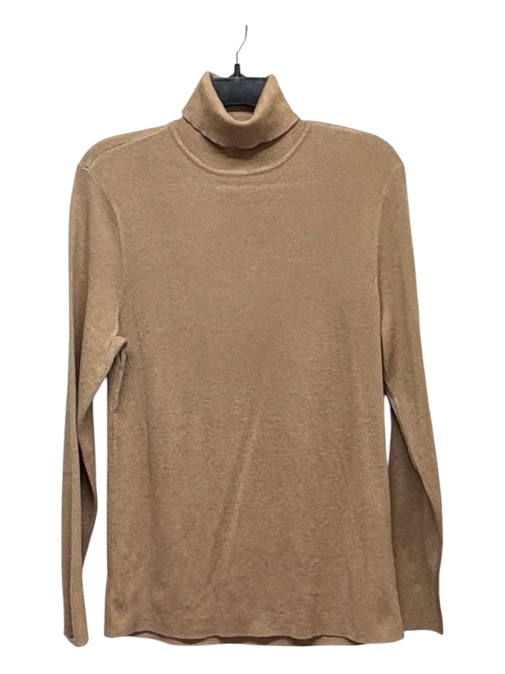 Chico’s Darcy Turtleneck Sweater Heather Arabian Camel Long Sleeve Size 2 NWT